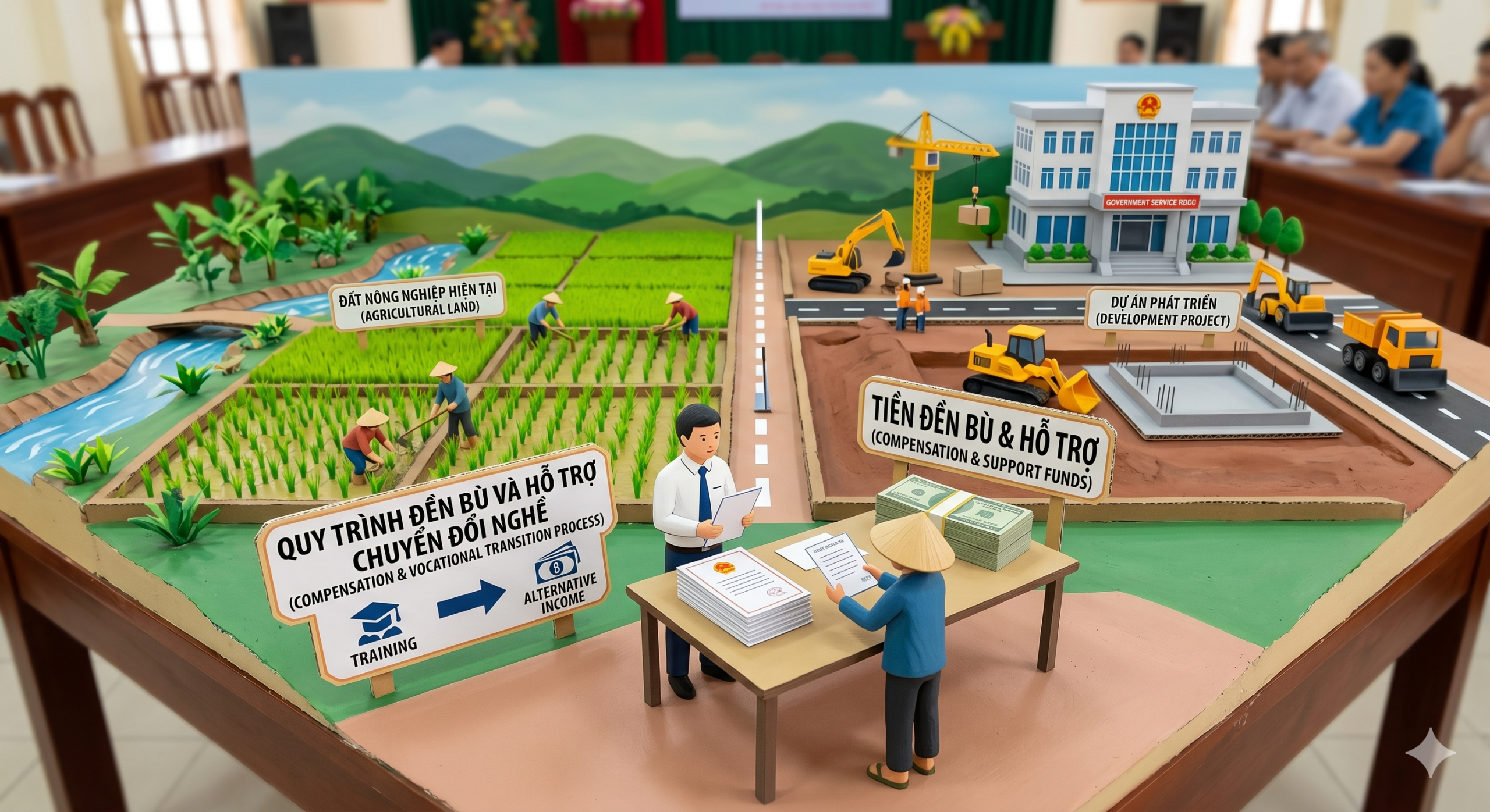 Giá đền bù đất nông nghiệp 2026 theo Luật Đất đai mới
