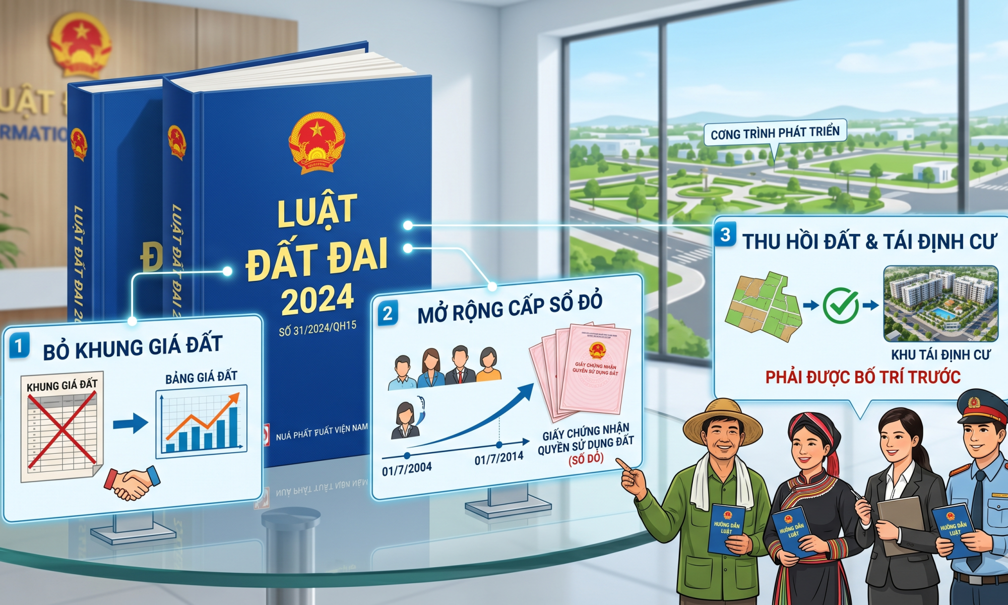 Bồi thường thu hồi đất khi sổ đỏ sai vị trí theo Luật Đất đai 2024