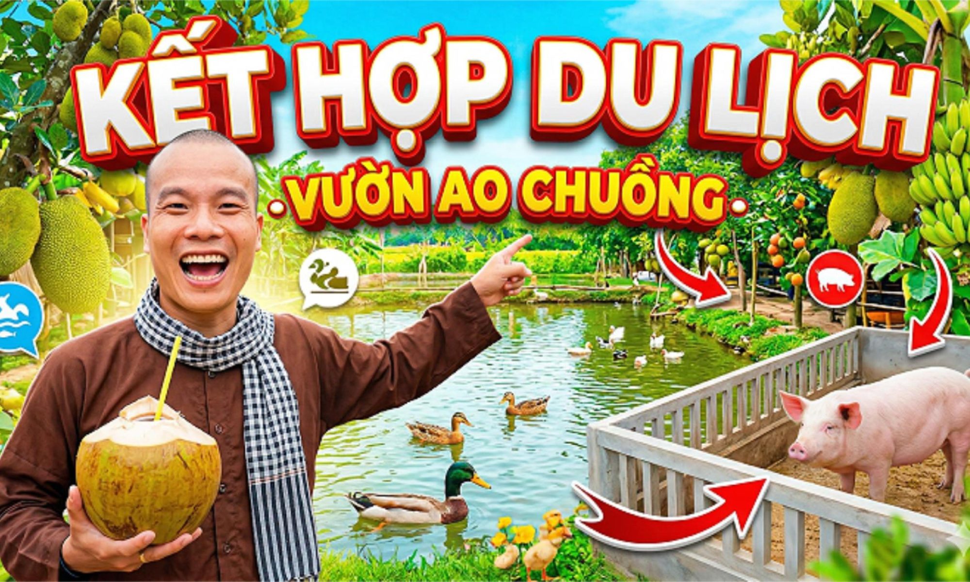 Đất nông nghiệp kết hợp du lịch , vườn ao chuồng
