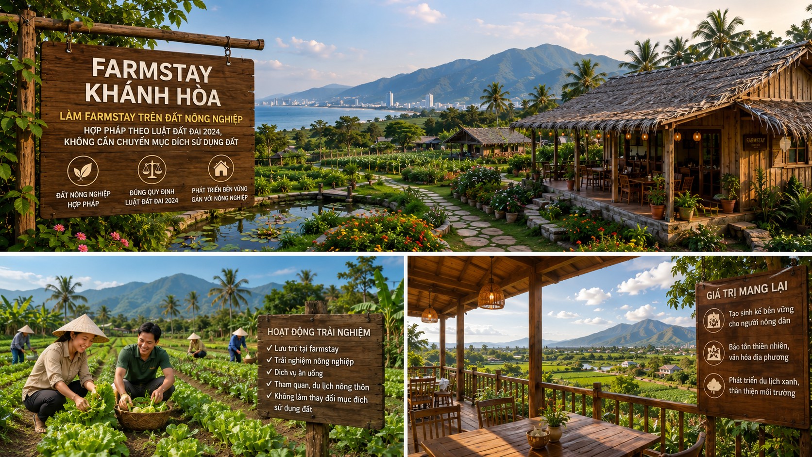 Trải nghiệm và giá trị của mô hình farmstay Khánh Hòa trên đất nông nghiệp