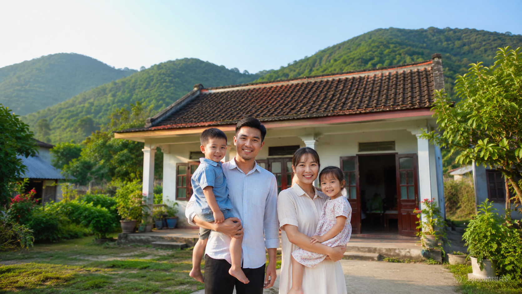 Gia đình trẻ bỏ phố về quê sống trên đất Khánh Hòa