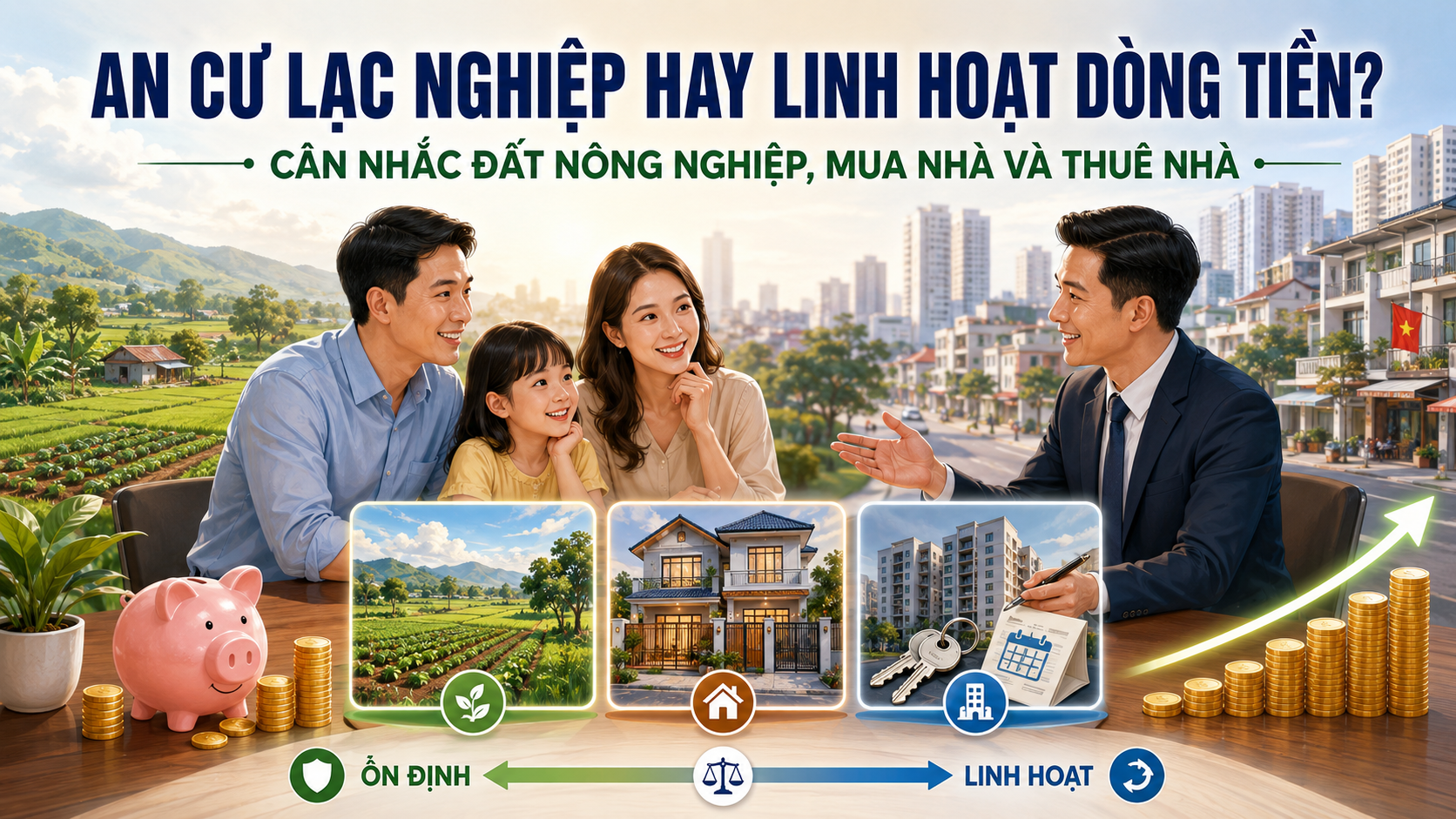 Đất nông nghiệp làm của để dành – an cư lạc nghiệp hay linh hoạt dòng tiền