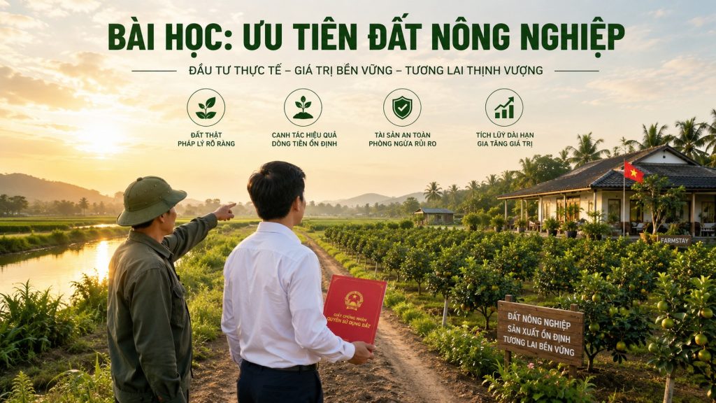 Bài học ưu tiên đất nông nghiệp pháp lý rõ ràng cho tương lai bền vững