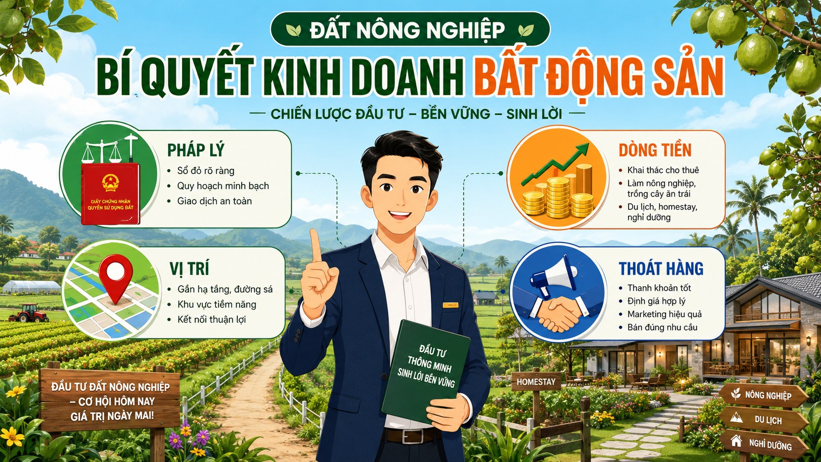 Bí quyết kinh doanh bất động sản đất nông nghiệp
