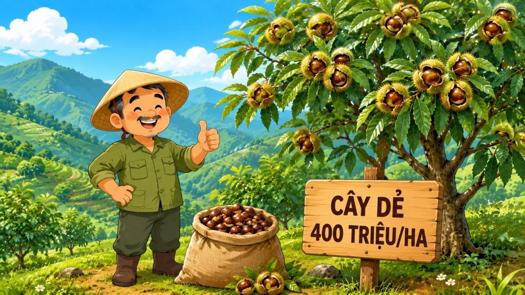 Mô hình trồng cây dẻ đất nông nghiệp miền núi cho thu nhập 400 triệu/ha