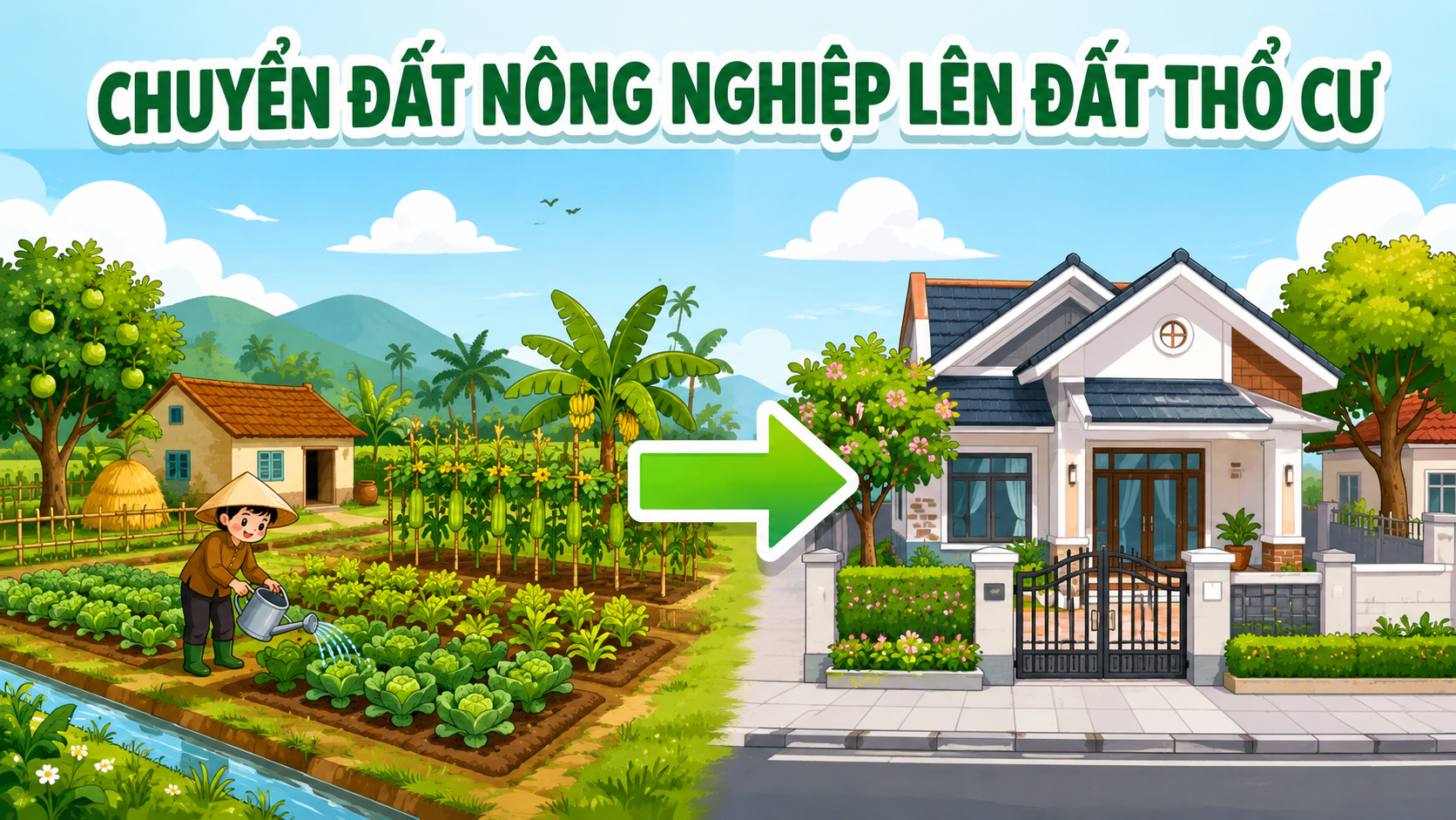 Quy trình chuyển đất nông nghiệp lên đất thổ cư