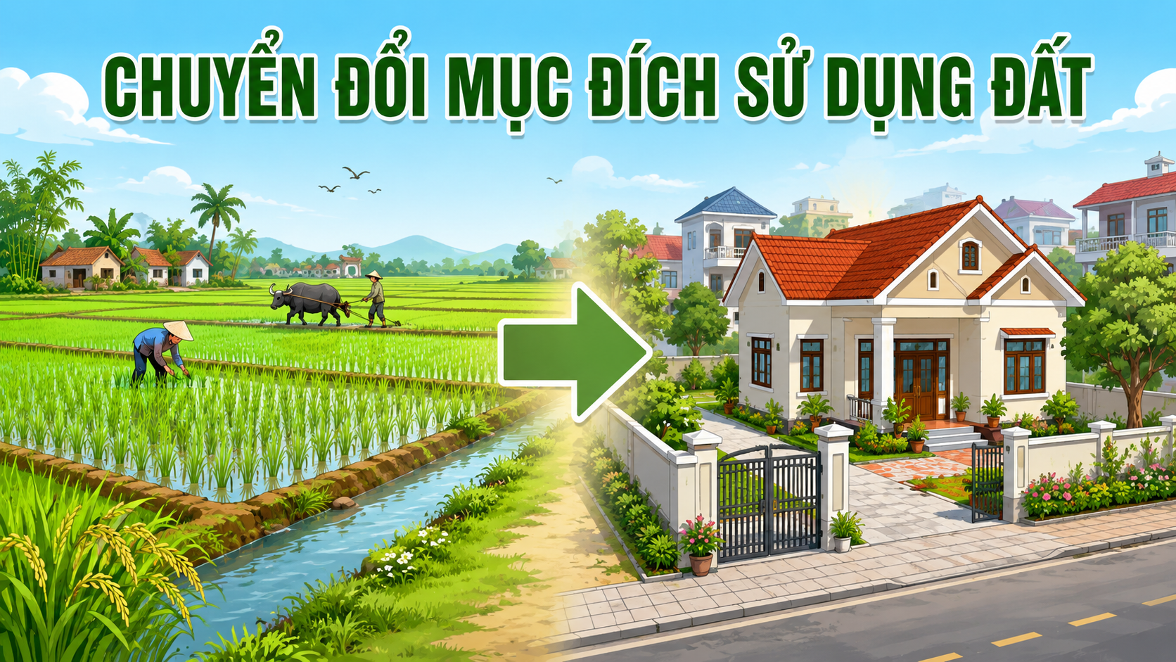 Chuyển đổi mục đích sử dụng đất nông nghiệp sang đất ở