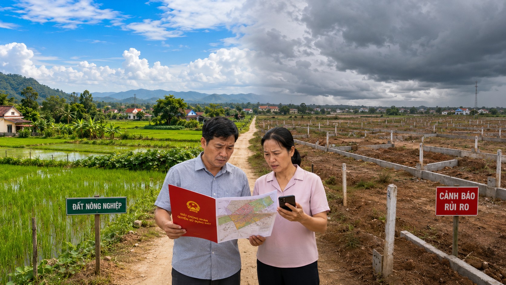 Đất nông nghiệp và cảnh báo rủi ro khi đầu tư bất động sản phân lô