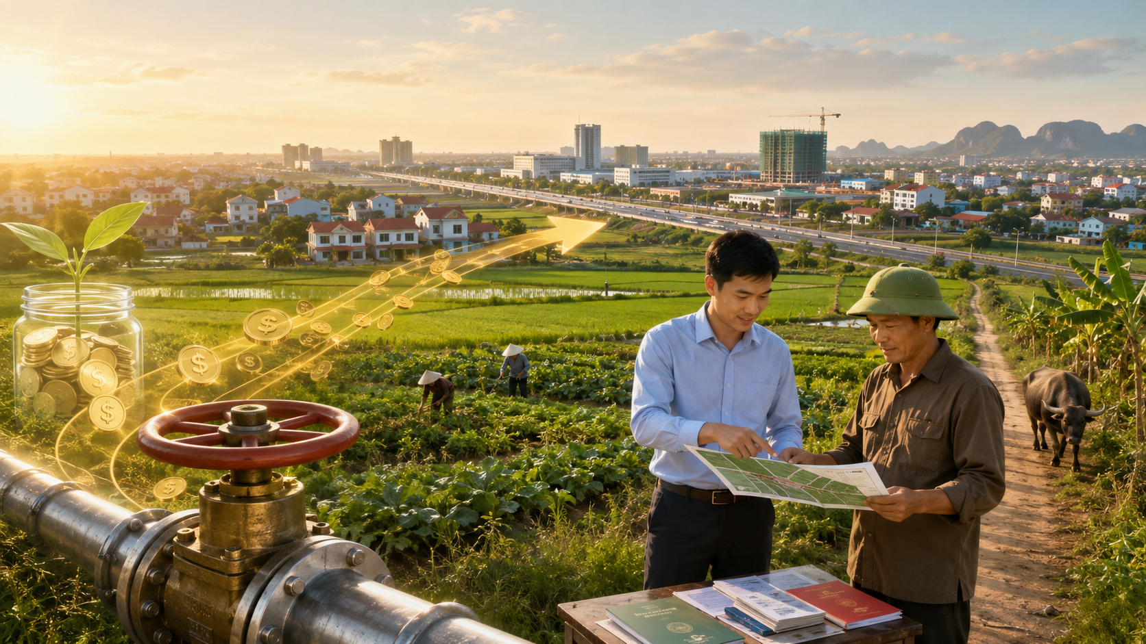 Đất nông nghiệp và đầu tư bất động sản chuyển mình thành đô thị
