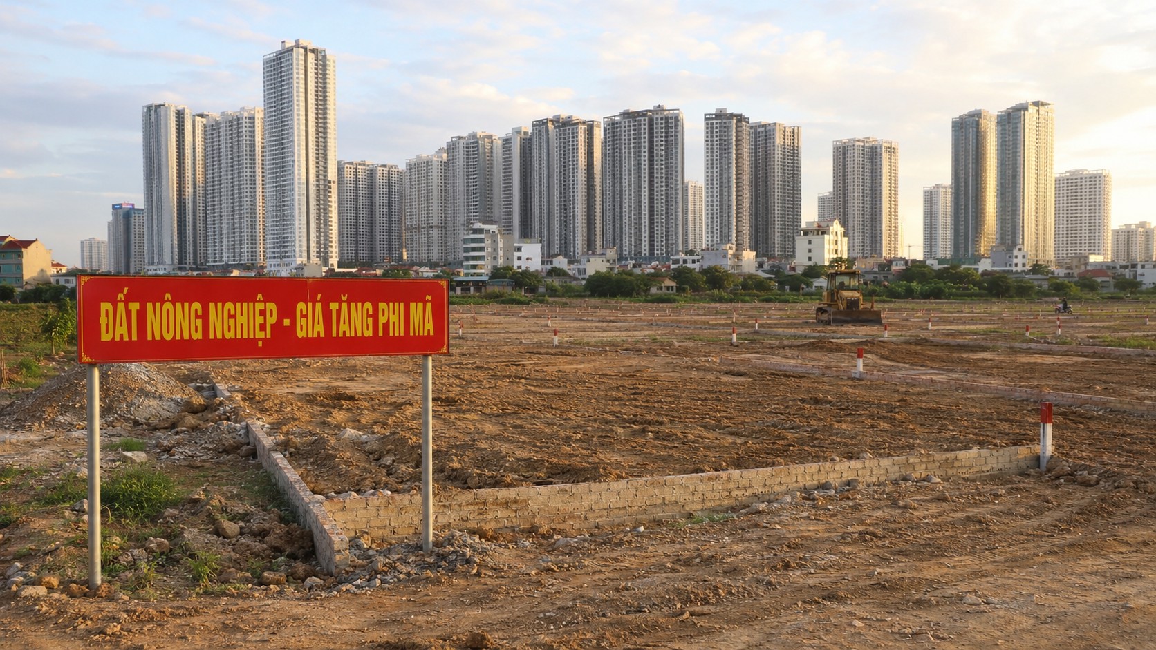 Đất nông nghiệp ven đô bị phân lô khi giá bất động sản tăng phi mã