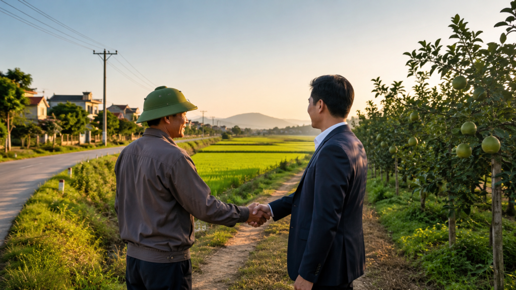 Nông dân bắt tay đối tác trên đất nông nghiệp để mượn lực làm giàu