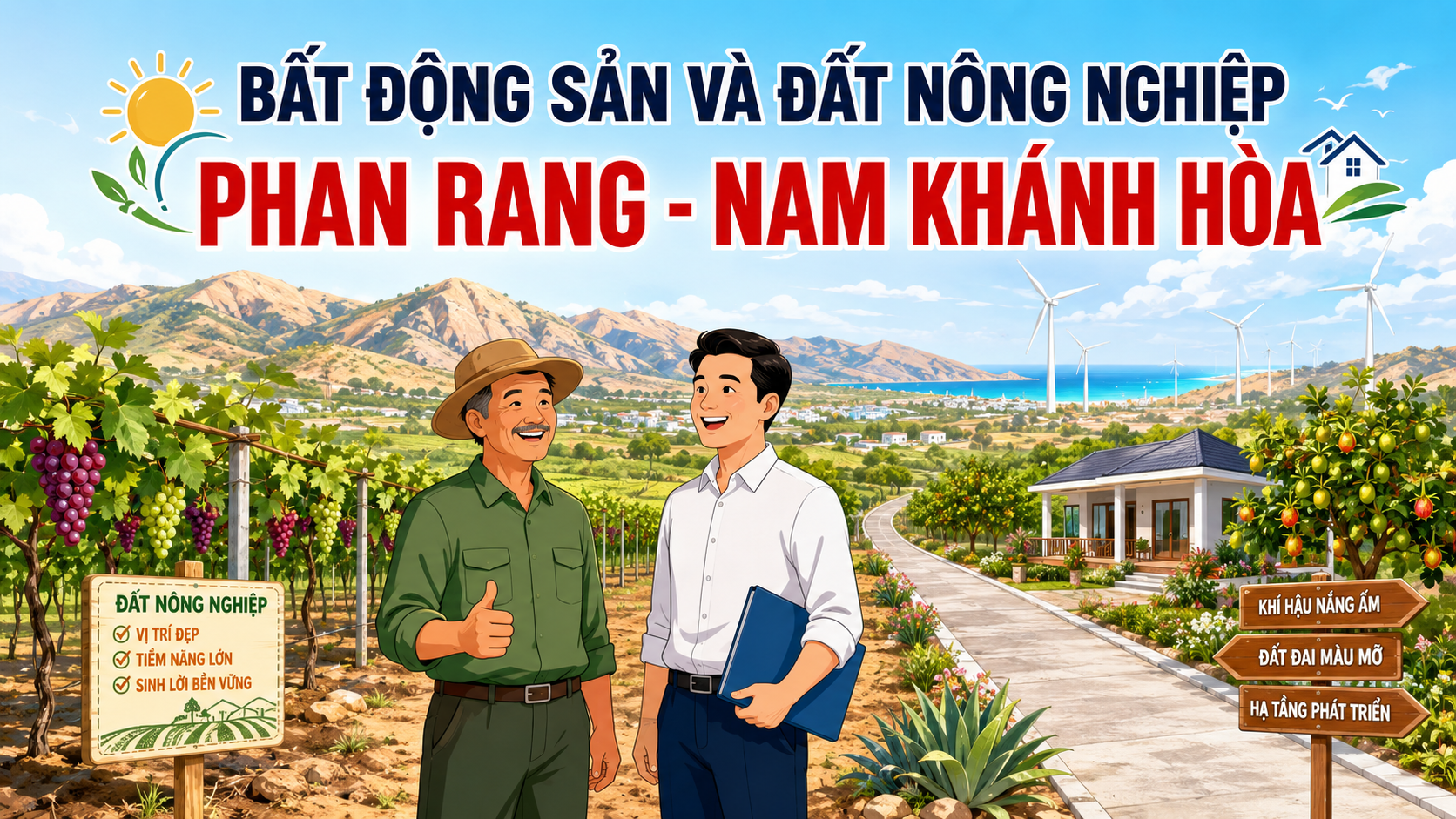 Đất nông nghiệp Phan Rang - Nam Khánh Hòa banner đầu tư bất động sản