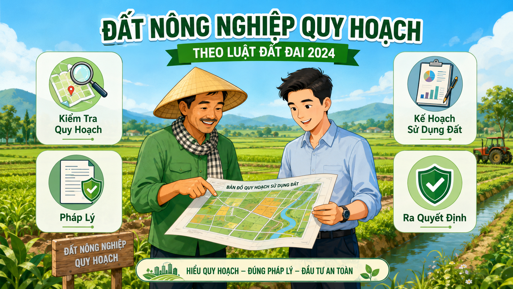 Đất nông nghiệp quy hoạch theo Luật Đất đai 2024