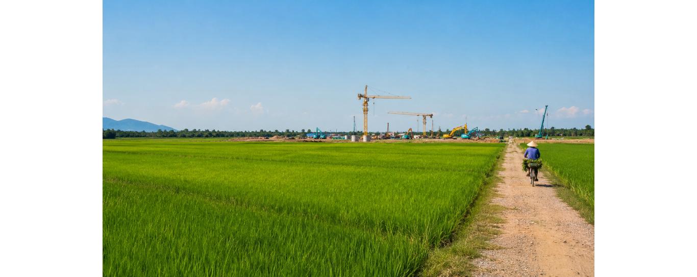 Đất nông nghiệp bị thu hồi để làm dự án xây dựng