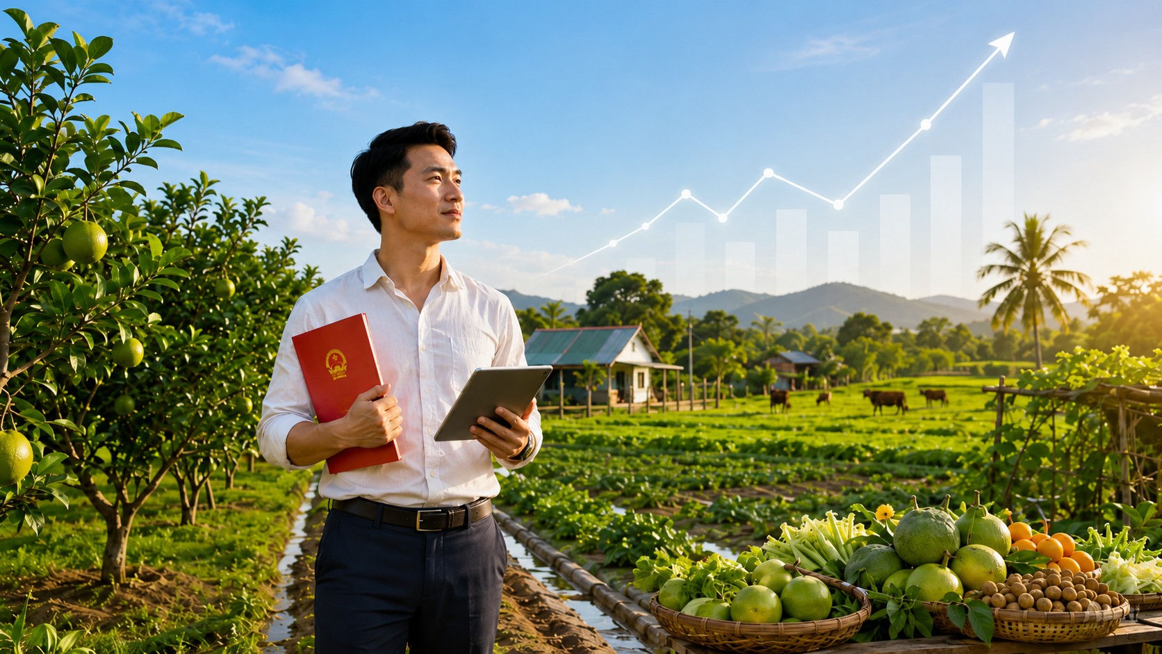 Nông dân tự tin trên đất nông nghiệp trù phú với tư duy làm giàu của người Do Thái