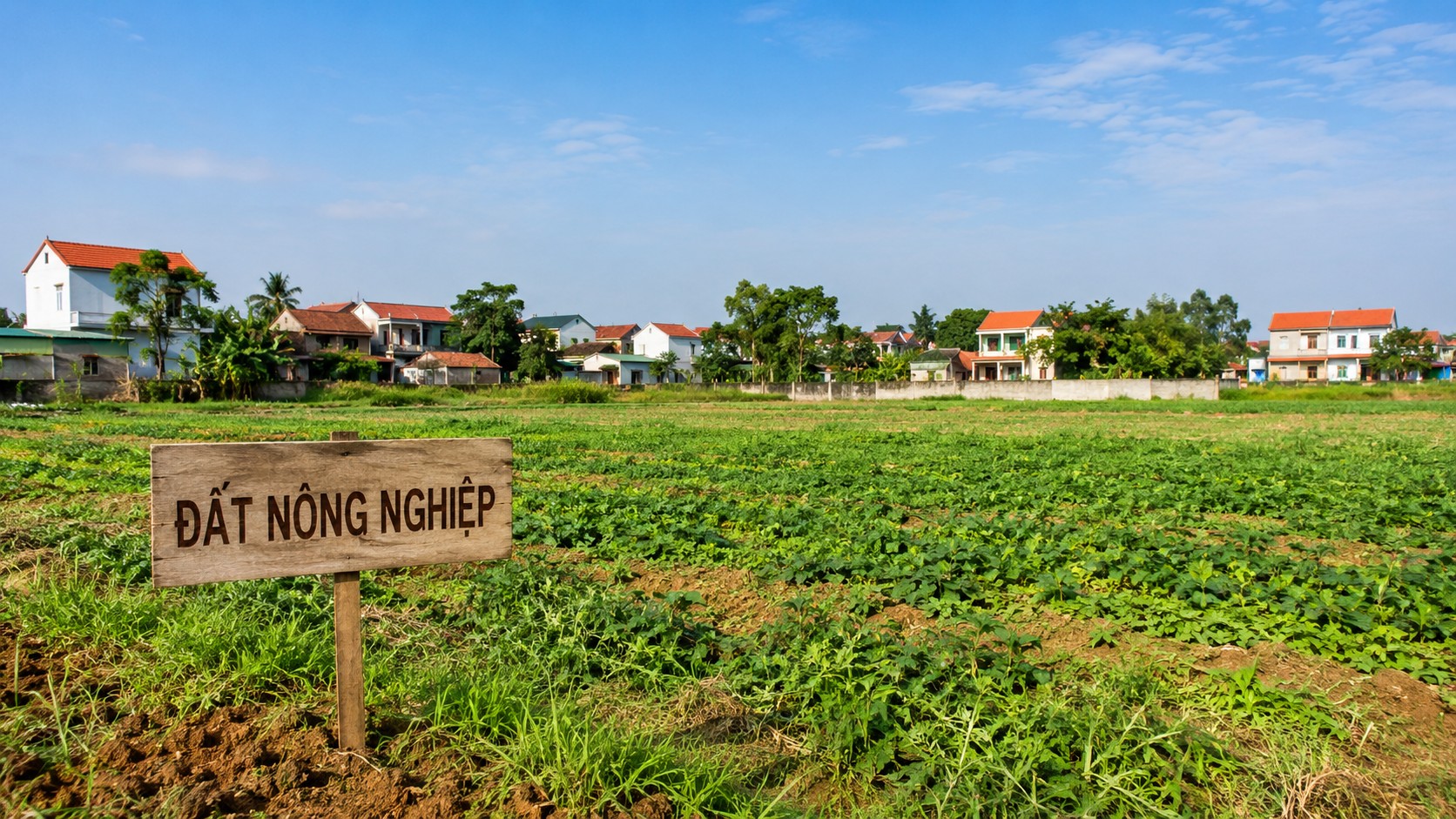 Chuyển đất nông nghiệp lên đất thổ cư - thửa đất nông nghiệp vùng quê