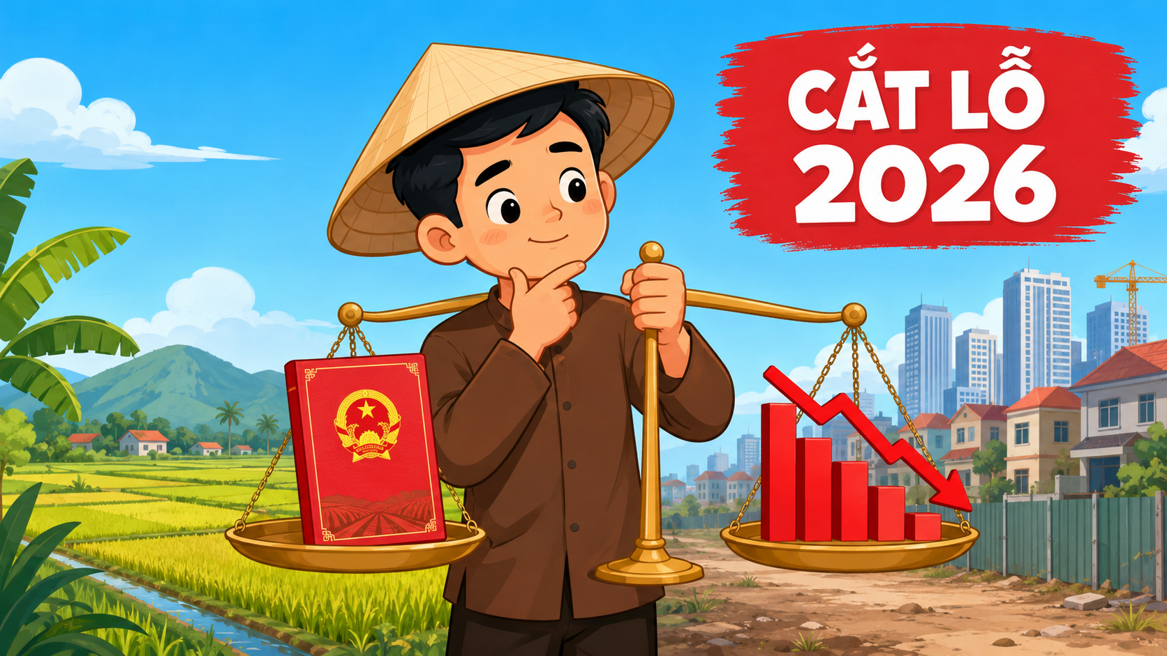 Nhà đầu tư cân nhắc giữa sổ đỏ đất nông nghiệp và thị trường cắt lỗ 2026