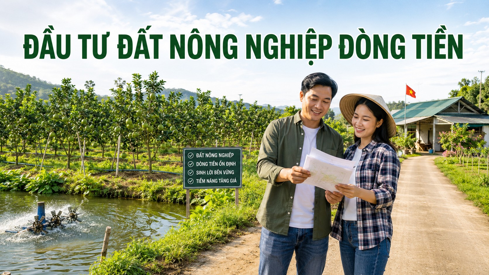 Đầu tư đất nông nghiệp dòng tiền tại vùng quê Việt Nam