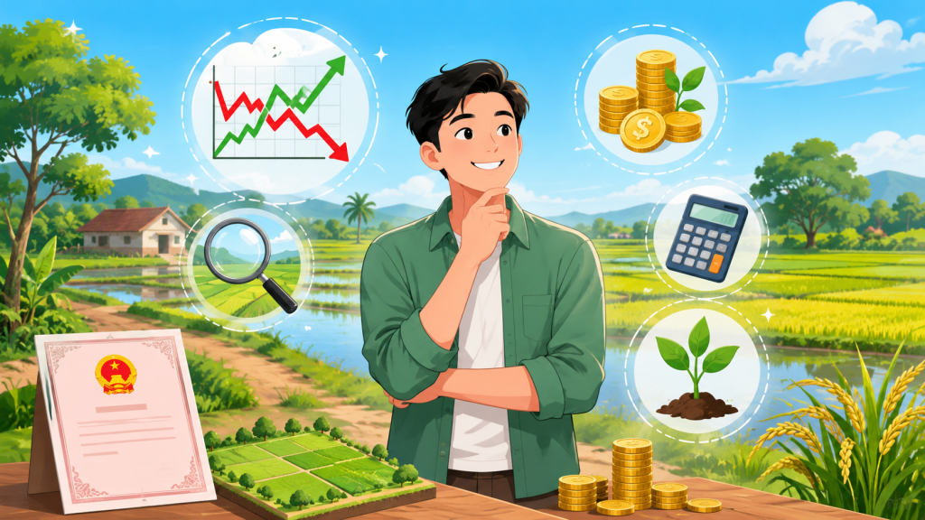 Kiểm tra pháp lý và sổ đỏ khi đầu tư đất nông nghiệp