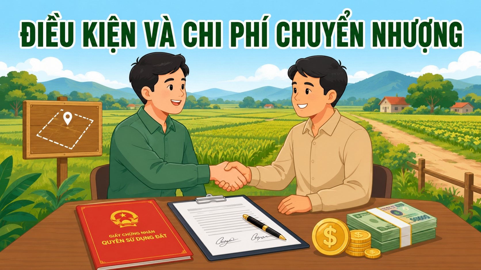 Điều kiện và chi phí chuyển nhượng đất nông nghiệp