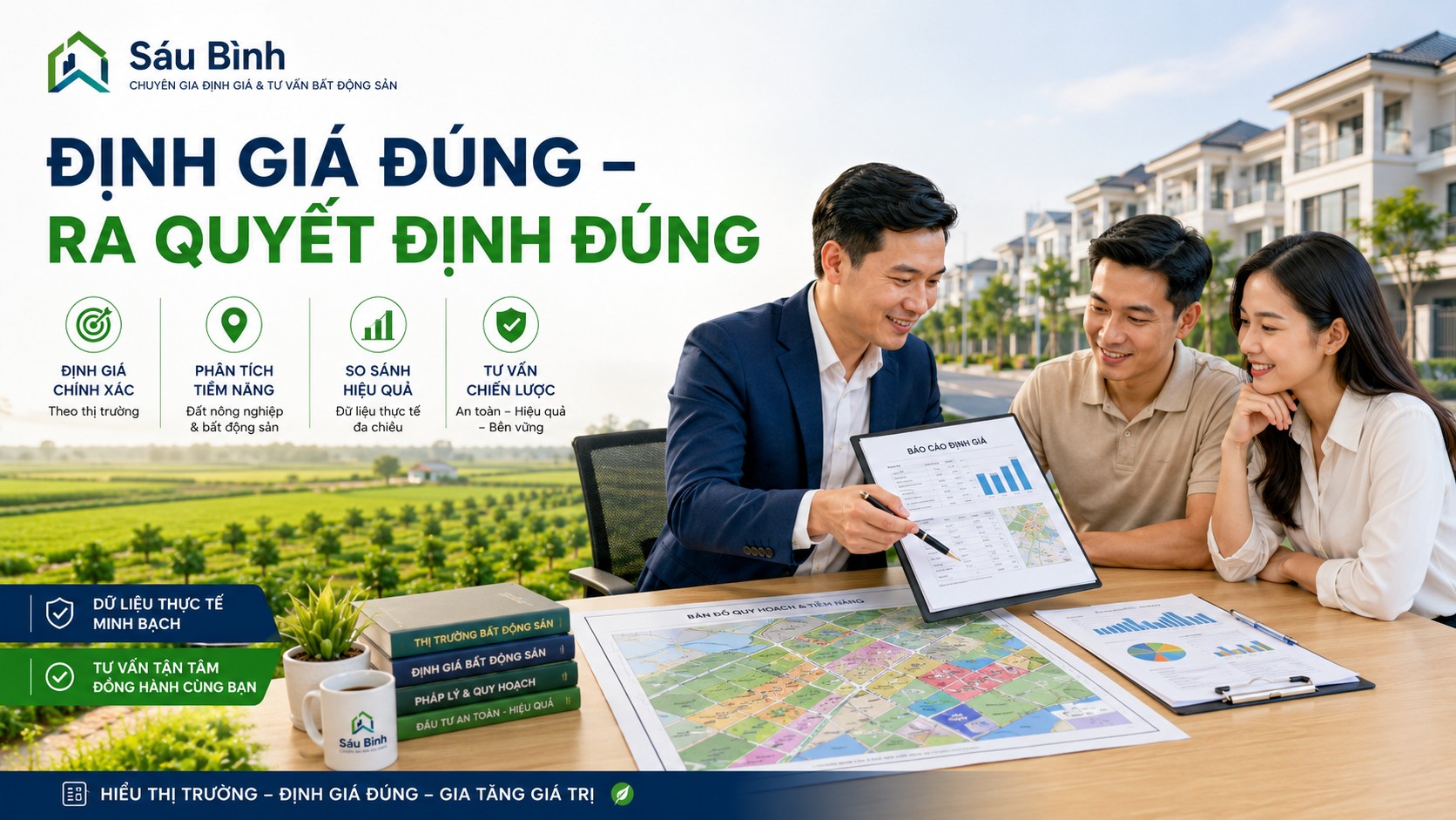 Định giá đất nông nghiệp đúng giúp nhà đầu tư ra quyết định chuẩn xác
