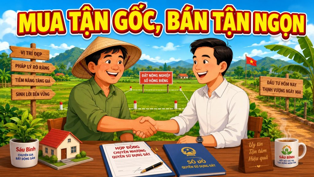 Đầu tư đất nông nghiệp mua tận gốc bán tận ngọn không sợ mua hớ