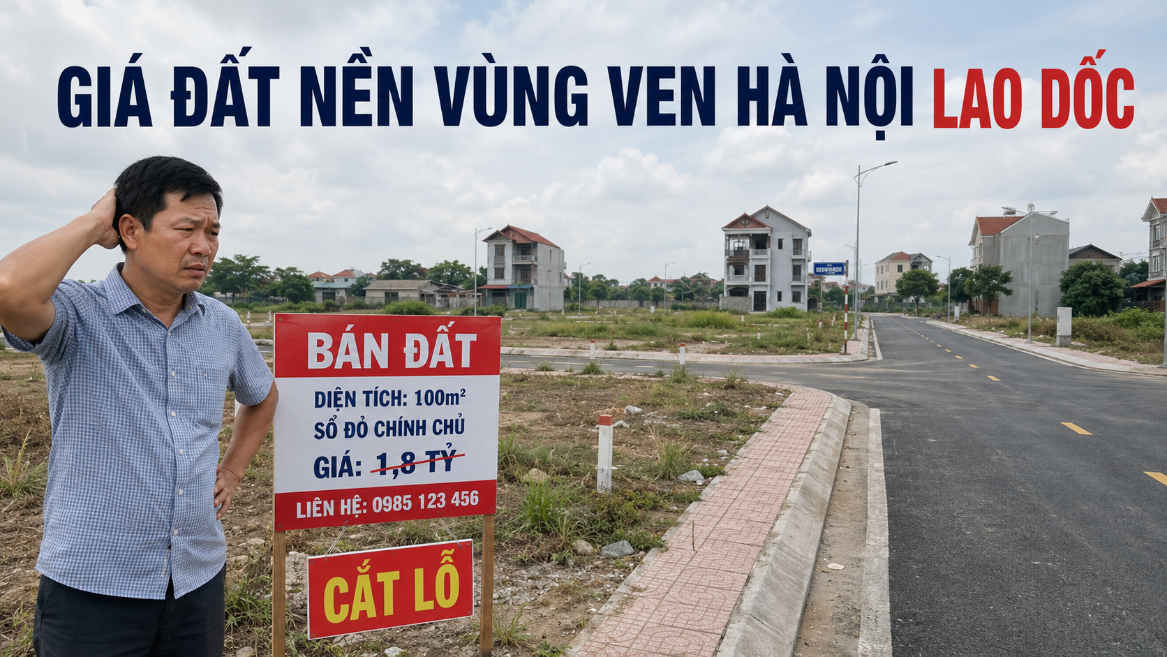 Giá đất nền vùng ven Hà Nội lao dốc, biển rao bán cắt lỗ