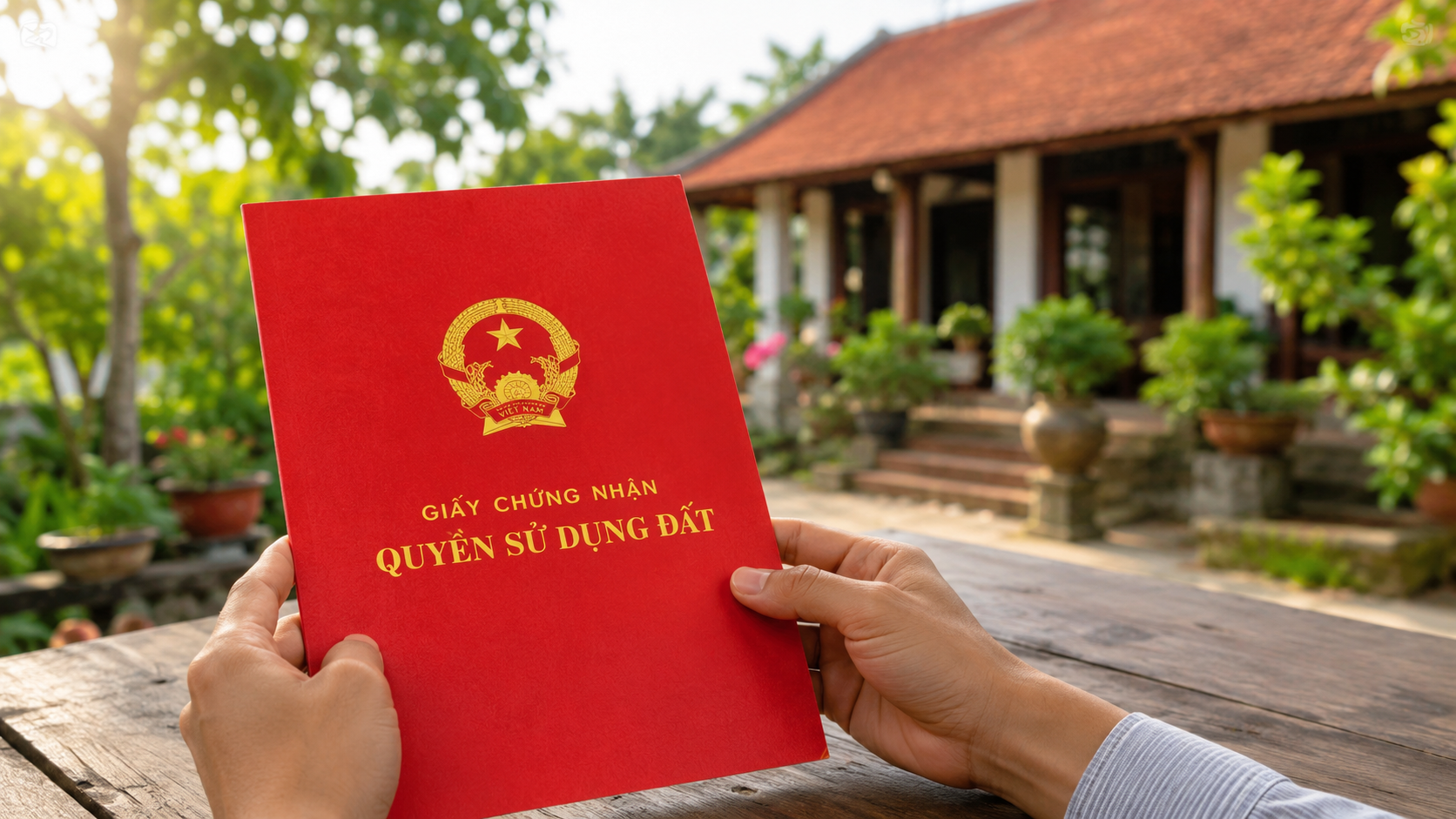 Giấy chứng nhận quyền sử dụng đất sổ đỏ ghi đất vườn ao gắn liền đất ở