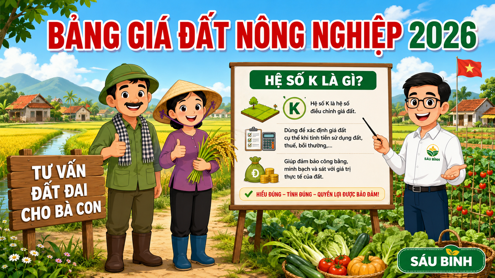 Hệ số K là gì trong bảng giá đất nông nghiệp