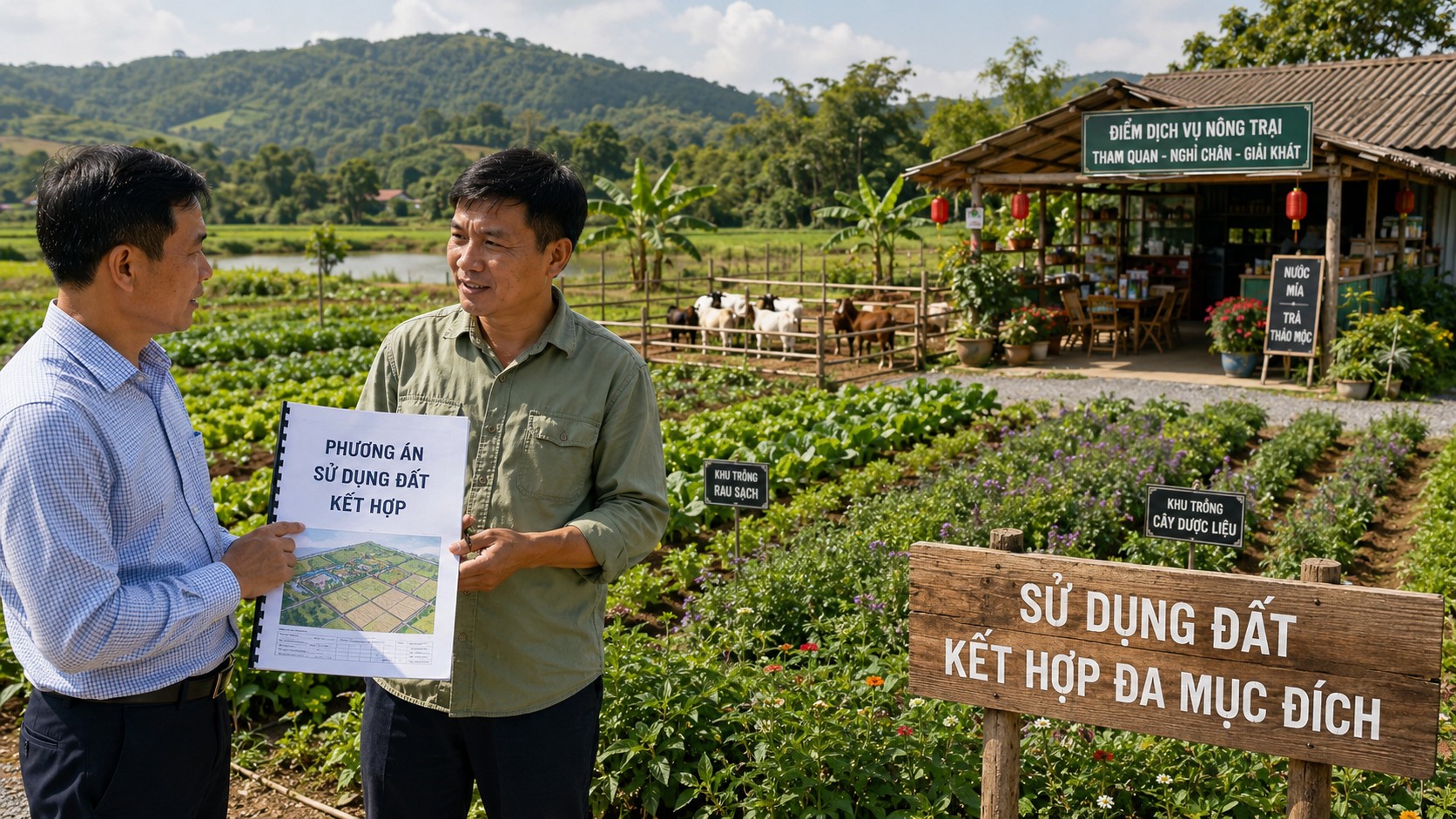 Lập phương án sử dụng đất kết hợp đa mục đích trên đất nông nghiệp