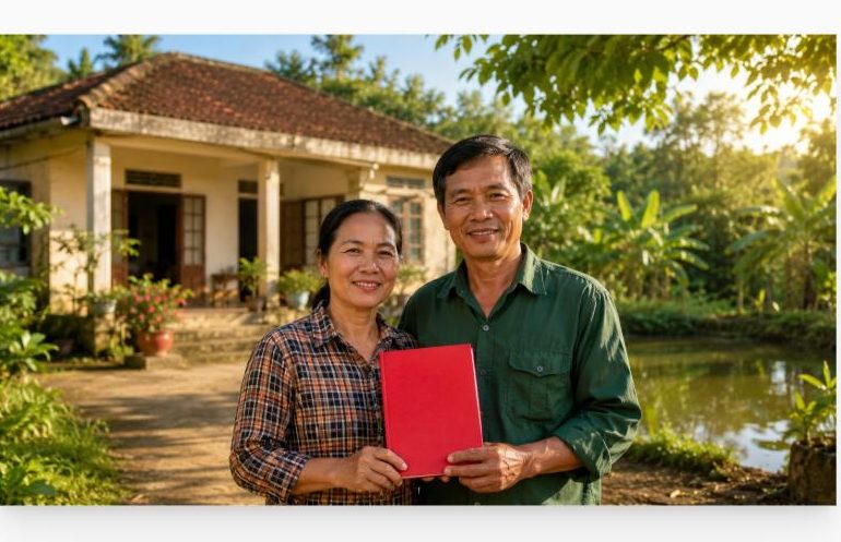 Luật đất đai mới miễn tiền sử dụng đất lên thổ cư cho bà con nông dân