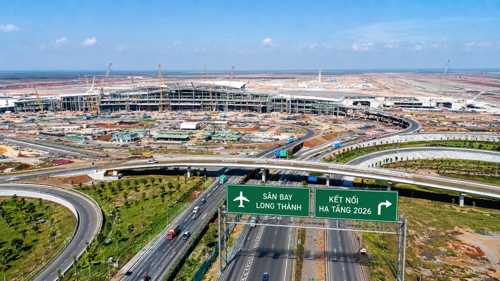 Tiến độ sân bay Long Thành và hạ tầng kết nối 2026 tác động đến đất nông nghiệp