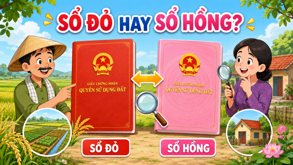 Đất nông nghiệp có sổ đỏ hay sổ hồng