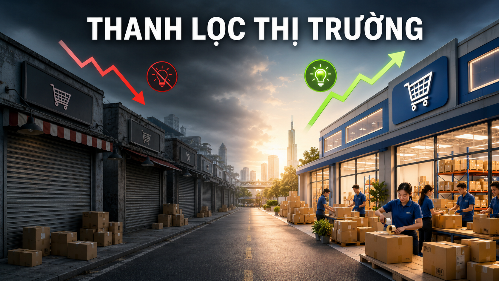Thanh lọc thị trường bán hàng online: gian hàng nhỏ đóng cửa, thương hiệu lớn phát triển