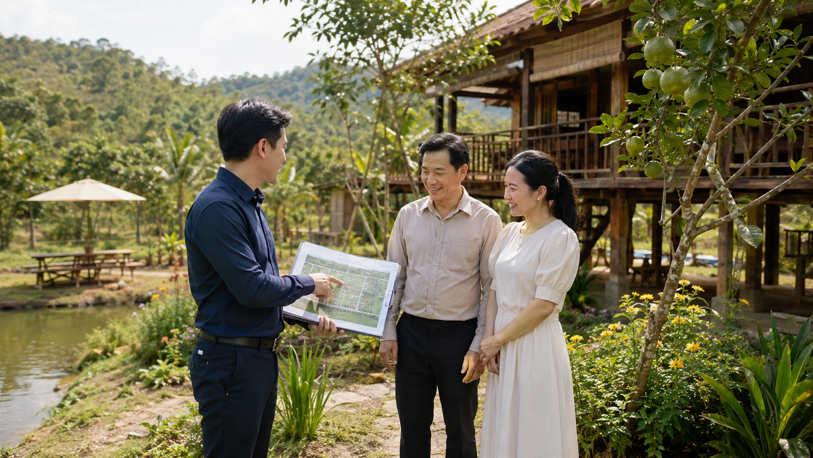 Chuyên viên tư vấn pháp lý đất nông nghiệp đa dụng cho khách hàng tại farmstay