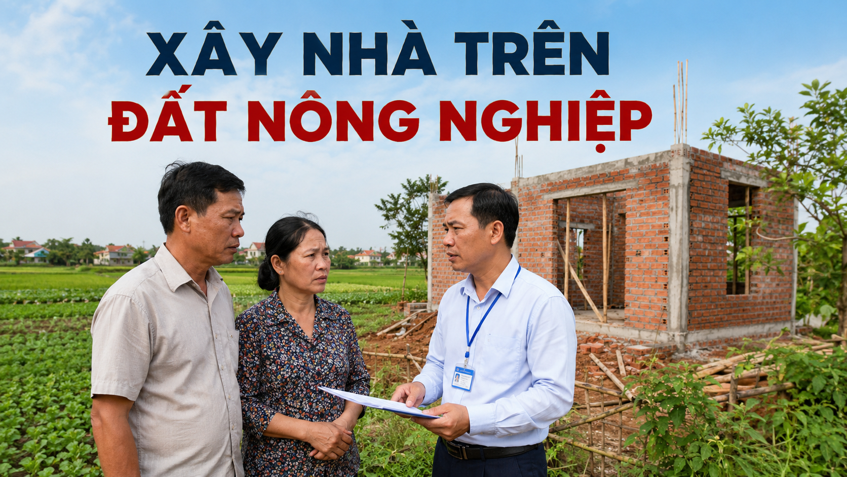Xây nhà trên đất nông nghiệp khi chưa chuyển đổi mục đích sử dụng đất