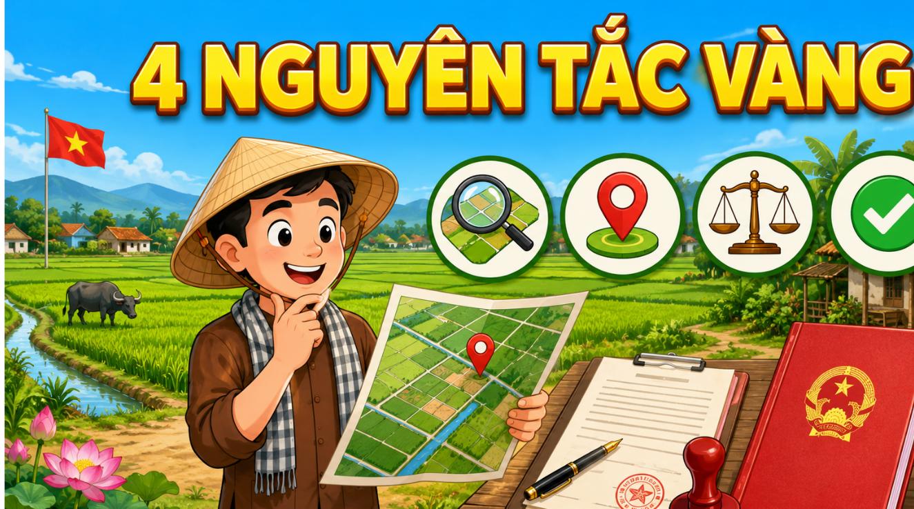 4 nguyên tắc vàng khi mua đất nông nghiệp an toàn