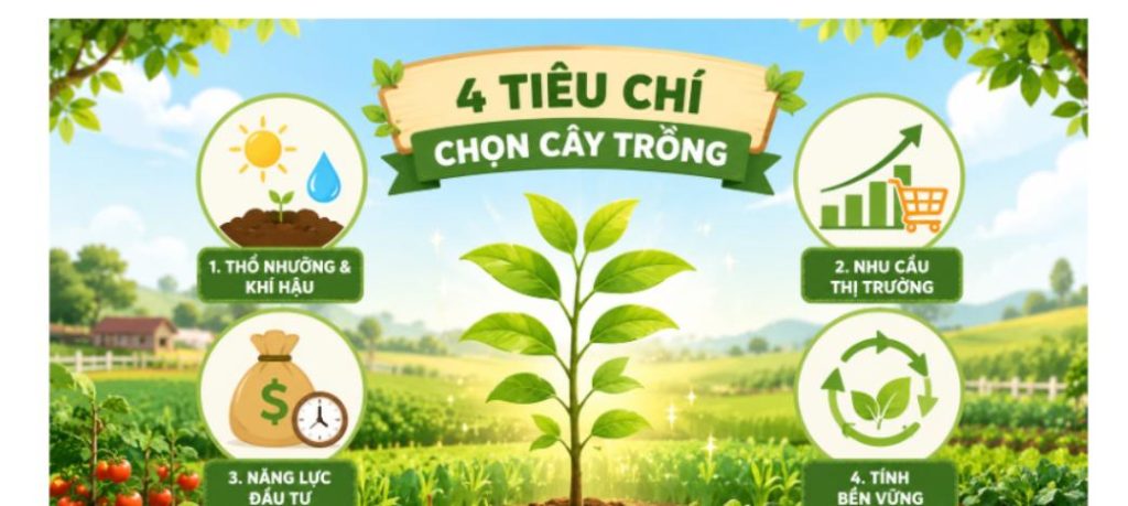 4 tiêu chí chọn cây trồng giá trị kinh tế cao trên đất nông nghiệp