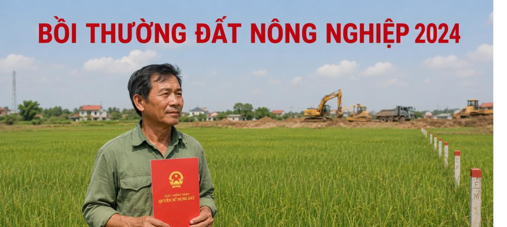 Bồi thường đất nông nghiệp khi Nhà nước thu hồi 2024