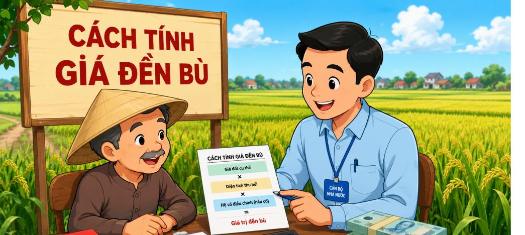 Cách tính giá bồi thường đất nông nghiệp khi Nhà nước thu hồi