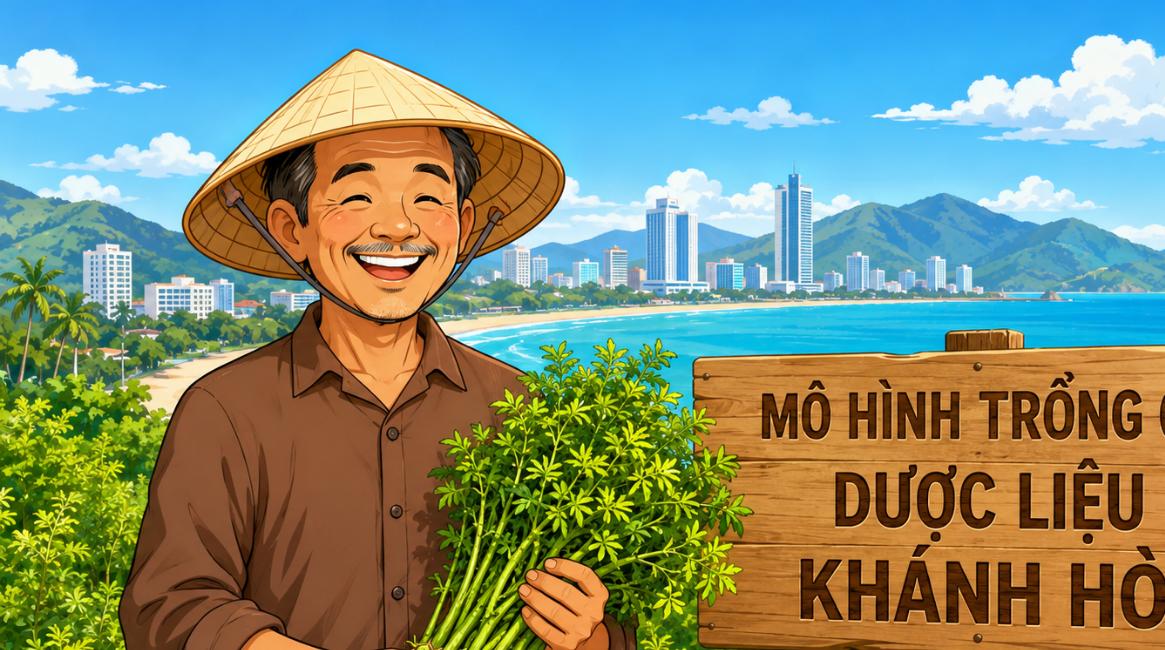 Mô hình liên kết trồng cây dược liệu Khánh Hòa giữa nông dân và doanh nghiệp