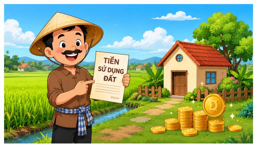 Minh họa tiền sử dụng đất khi chuyển đổi đất nông nghiệp sang đất ở