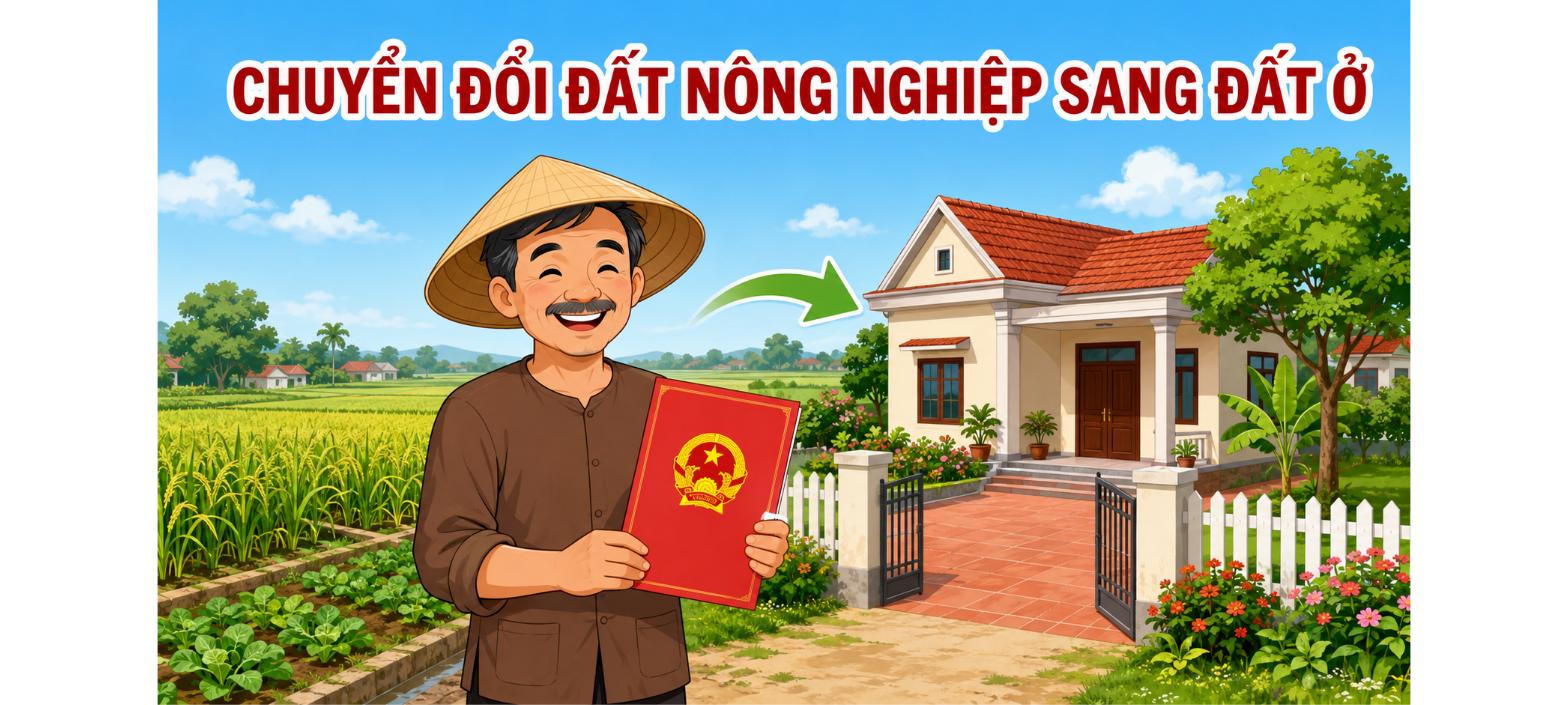 Minh họa chuyển đổi đất nông nghiệp sang đất ở tại Hà Nội