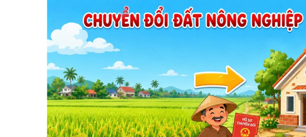 Minh họa quy trình chuyển đổi mục đích sử dụng đất nông nghiệp sang đất ở