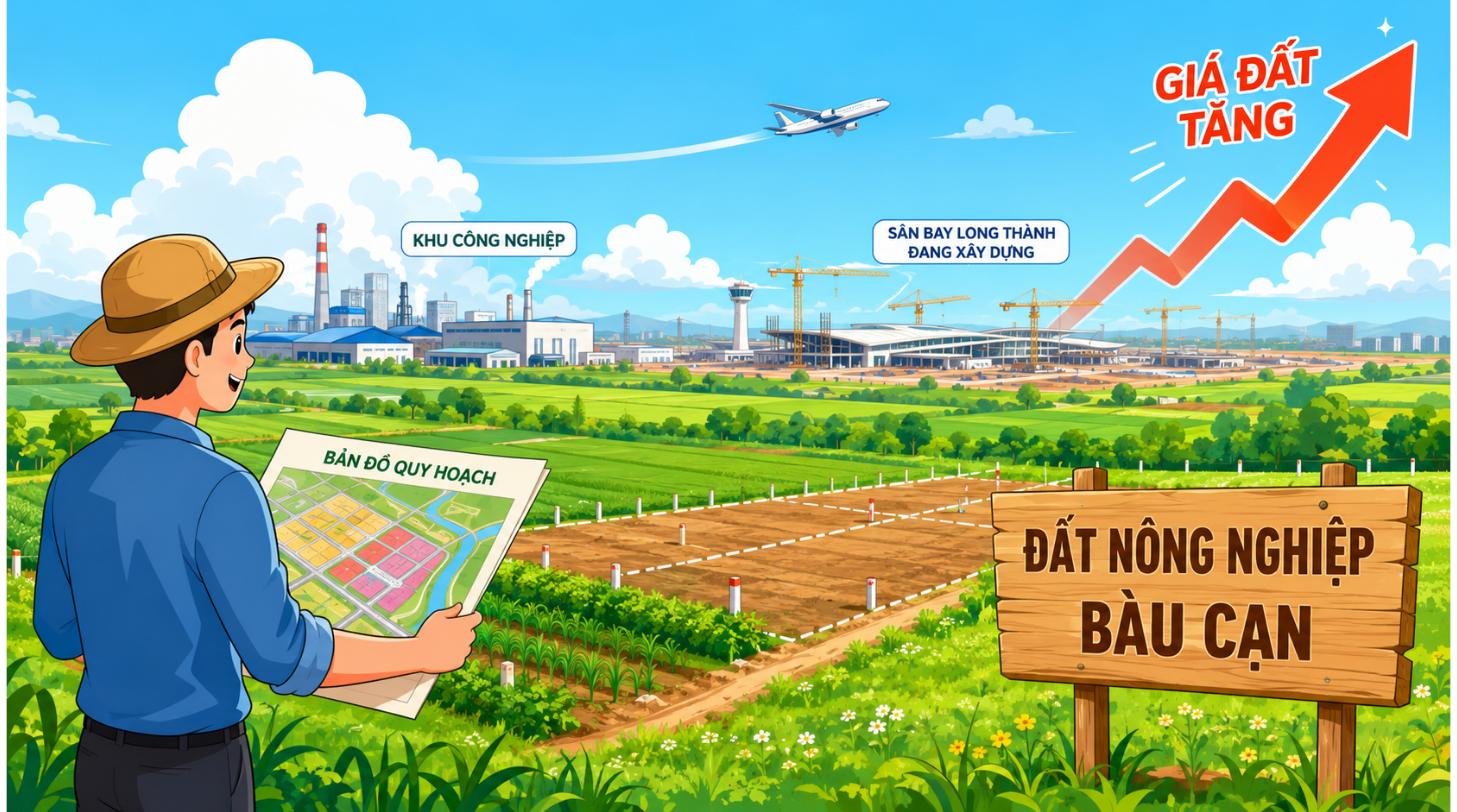 Đầu tư đất nông nghiệp Bàu Cạn đón đầu quy hoạch 2021-2030 và sân bay Long Thành