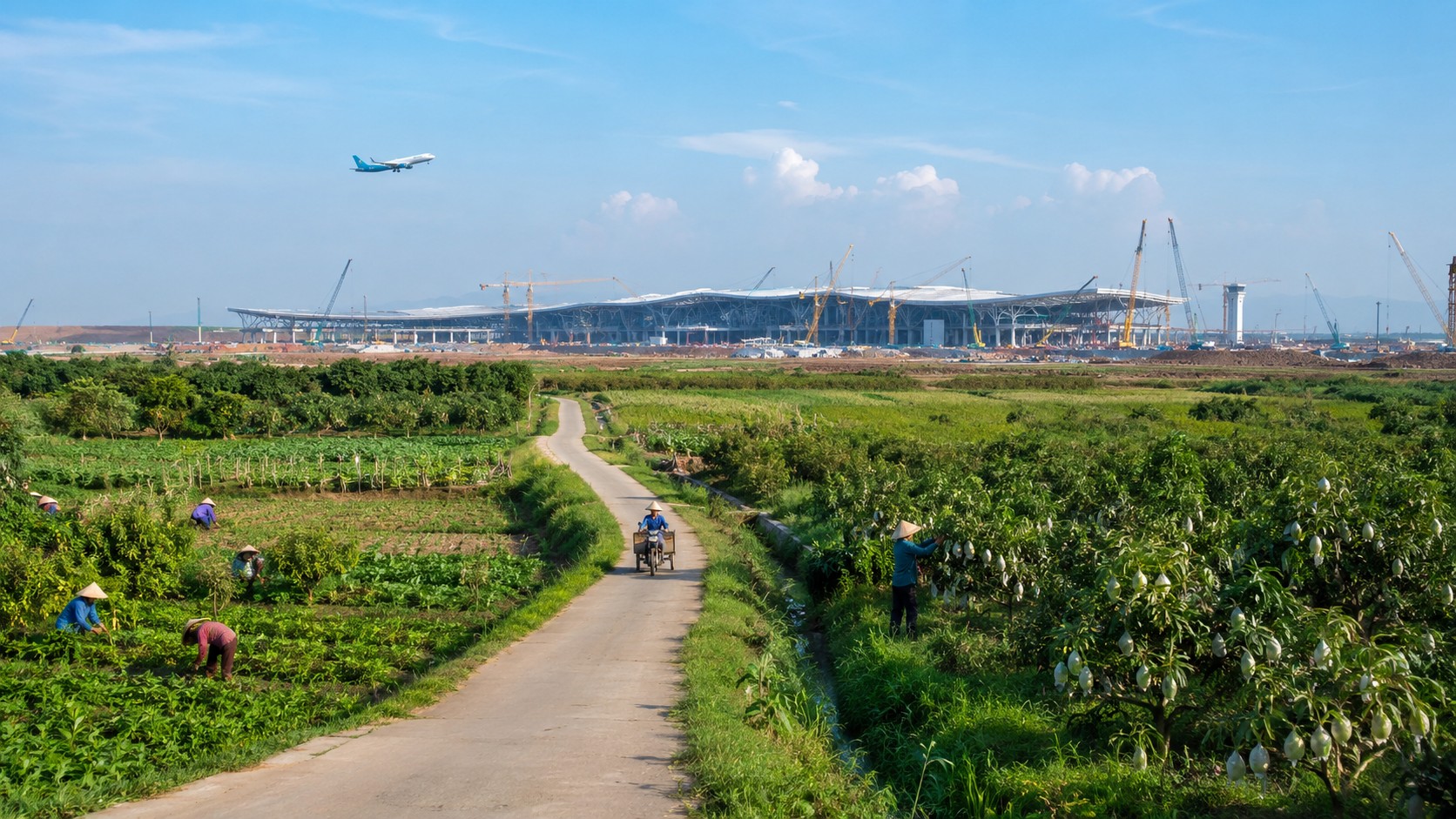 Đất nông nghiệp Bình Sơn Long Thành nhìn ra công trường sân bay Long Thành