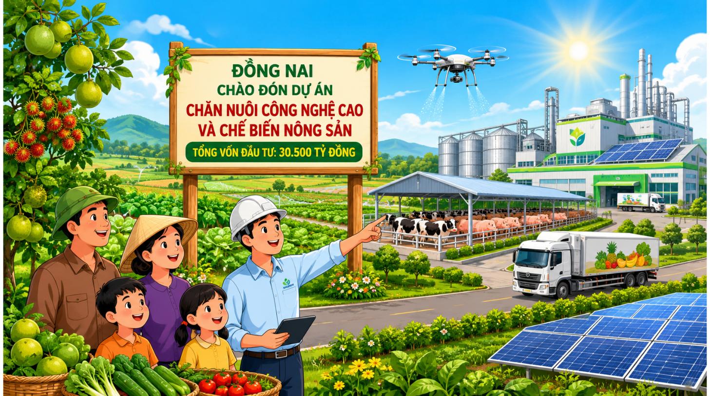Minh họa đất nông nghiệp Đồng Nai đón dự án nông nghiệp công nghệ cao 30.500 tỉ đồng