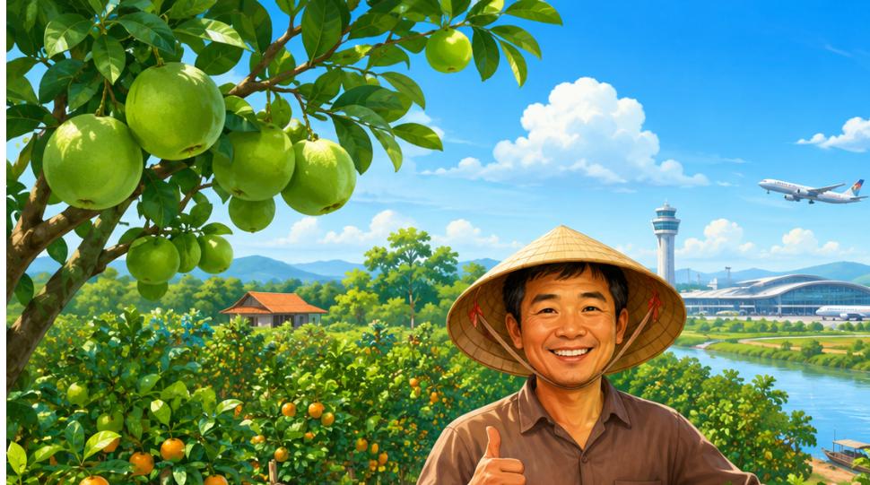 Đất nông nghiệp Đồng Nai với nông dân và vườn cây ăn trái ven sông gần sân bay Long Thành