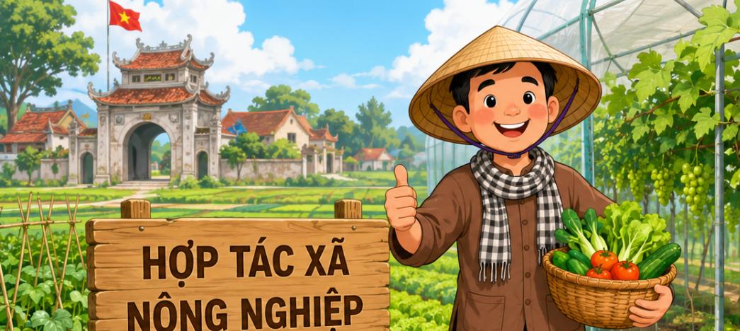 Minh họa hoạt hình đất nông nghiệp và hợp tác xã nông nghiệp ở Hồng Minh