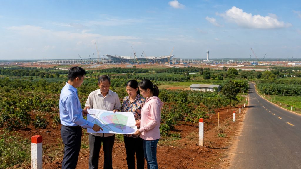 Đất nông nghiệp Long Thành gần sân bay quốc tế, người dân xem bản đồ quy hoạch